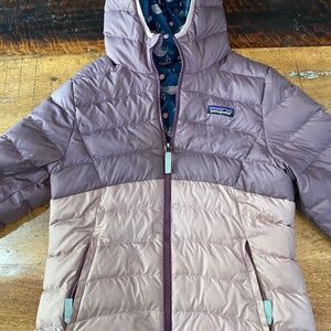 Girls Patagonia Reversible Down Sweater Hoody